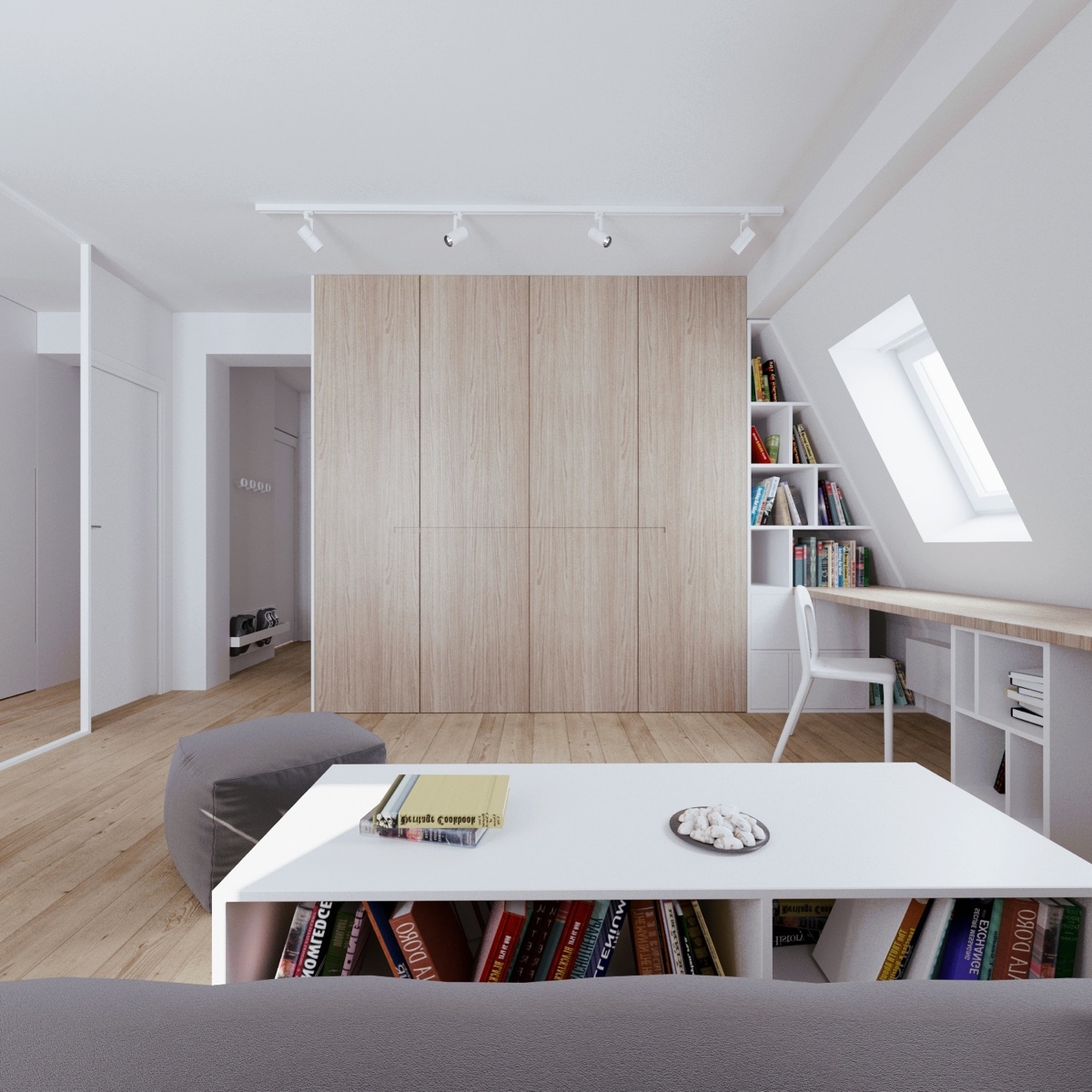 Wedo thiết kế nội thất thông minh cho phòng ăn căn hộ áp mái